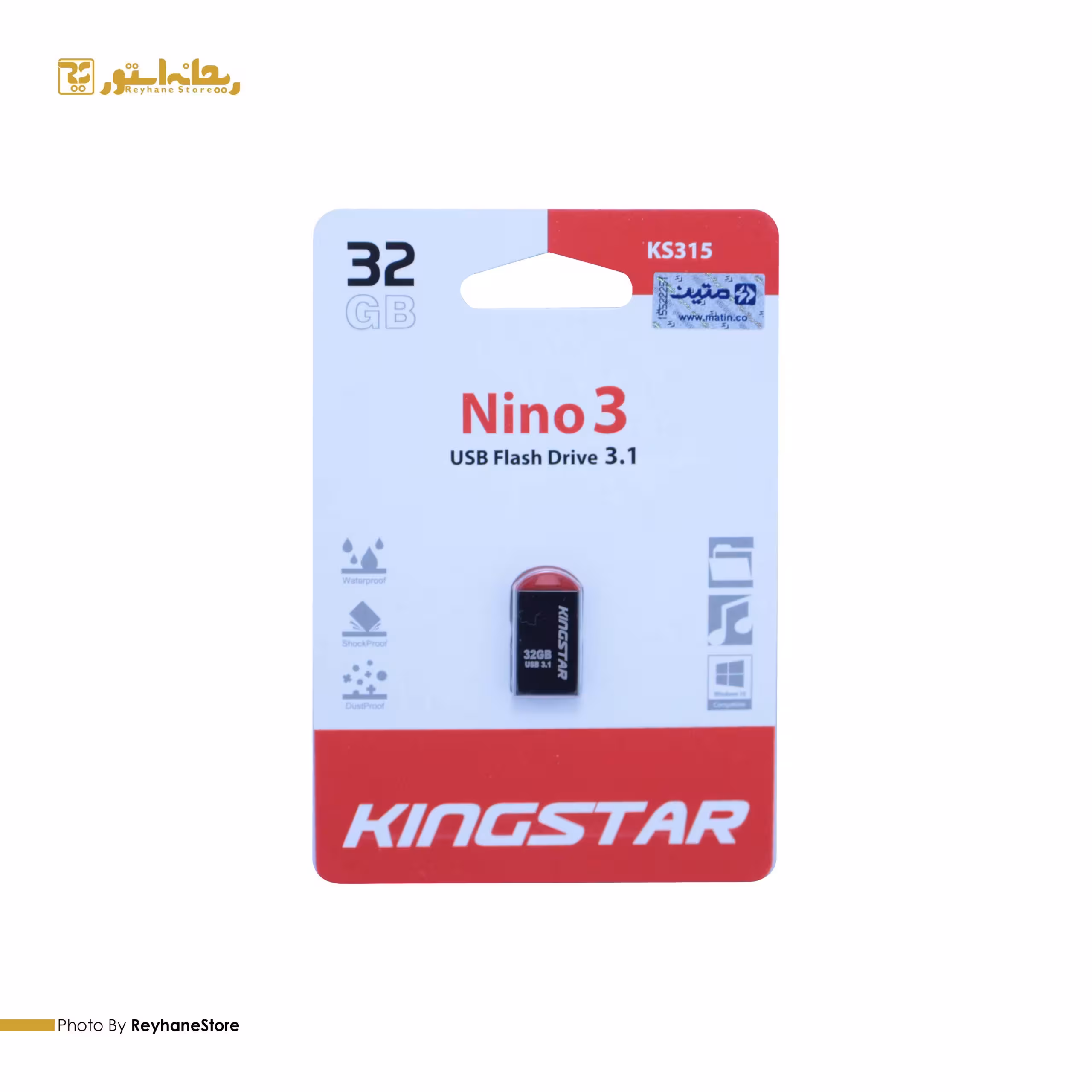 فلش مموری کینگ استار Nino3 KS315 ظرفیت 32 گیگابایت