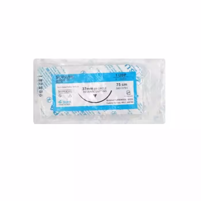 نخ جراحی سوپا سیلک 5.0 راند سوزن 20