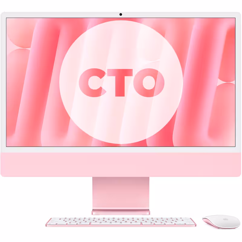 آی مک 24 اینچ M4 کاستوم پردازنده 10core – 10core حافظه رم 24 گیگابایت ظرفیت 1 ترابایت SSD صورتی Z1ES000AL - Hiapple.ir