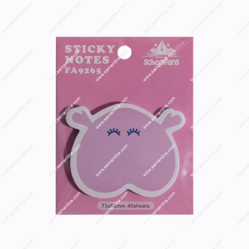 کاغذ یادداشت چسب دار ( استیک نوت ) اسکول فنس کد FA9265 مدل بنفش