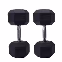 دمبل 6 ضلعی طرح چرم 17.5 کیلویی MAXWELL (بسته 2 عددی)