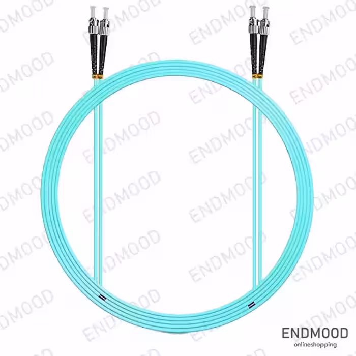 پچ کورد فیبر نوری 10 متری داپلکس نگزنس Nexans OM3 ST-ST