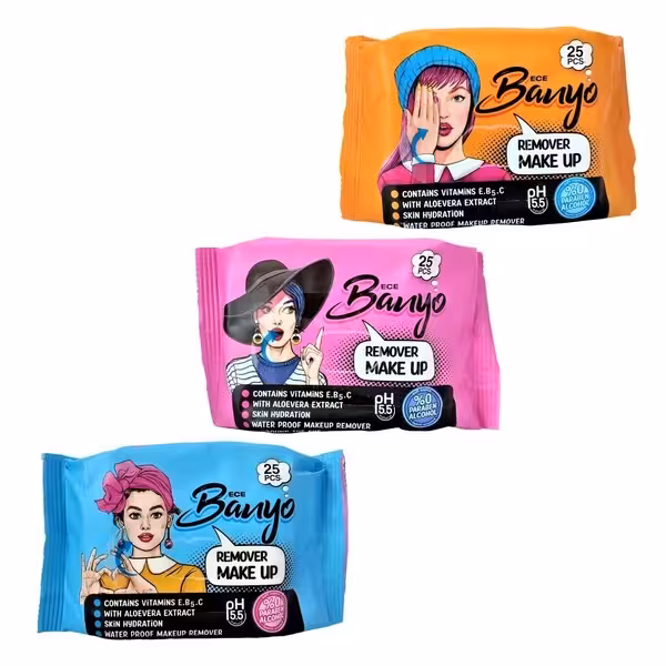 دستمال مرطوب آرایشی بانیو 25 برگ