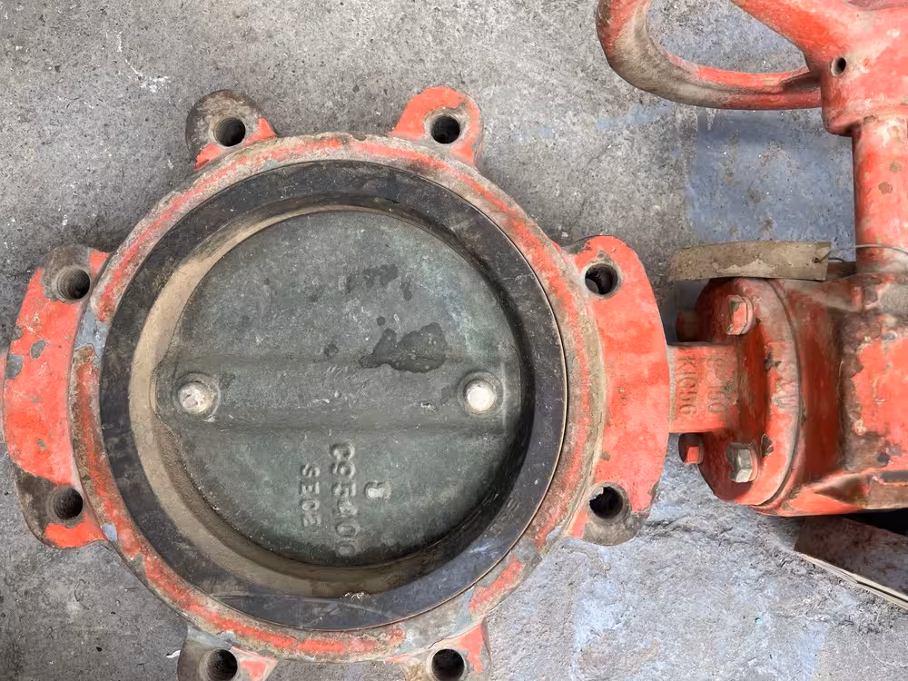 شیر پروانه ای 8 اینچ لاگ تایپ کلاس 150 الومینیوم برنز از جنس BU398 PONO:PU420/KPOO8M/02 BODY C95800