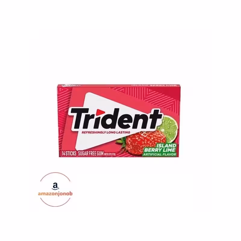 آدامس تریدنت با طعم لیمو و توت فرنگی(اورجینال)