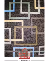 گلیم فرش ماشینی ساوین کد 4003 نسکافه ای