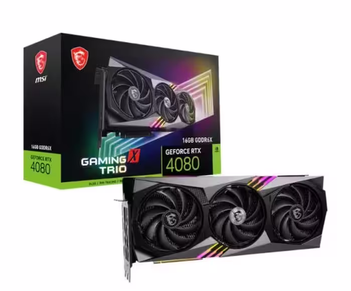 کارت گرافیک ام اس ای VGA MSI RTX 4080 GAMING X TRIO 16GB