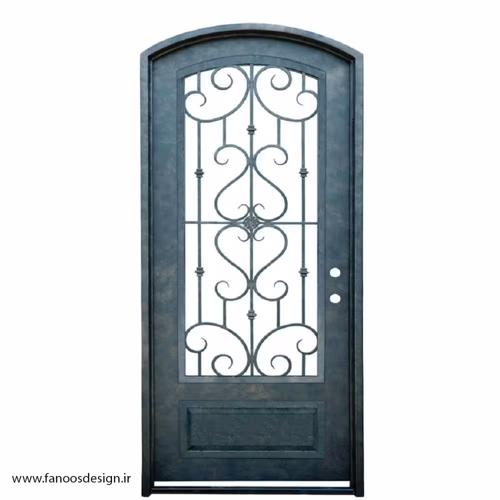 درب ورودی ساختمان آهنی تک لنگه کد 1481