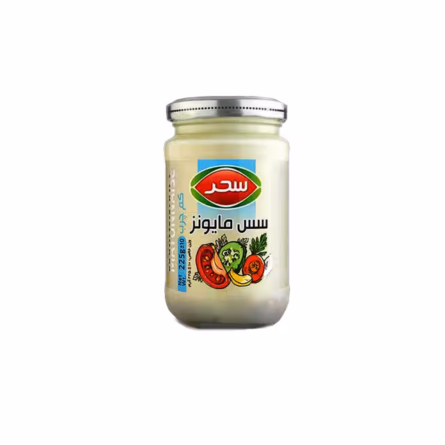 سحر سس مایونز کم چرب شیشه 225 گرمی