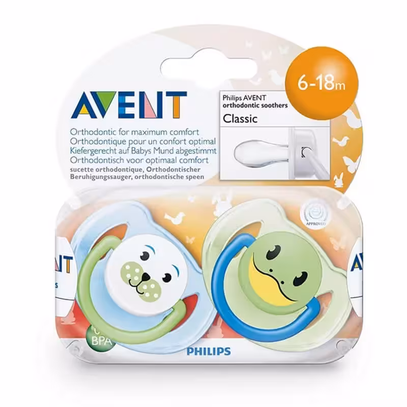 پستانک تكی 18-6 Aminel Tierdesigns اونت avent