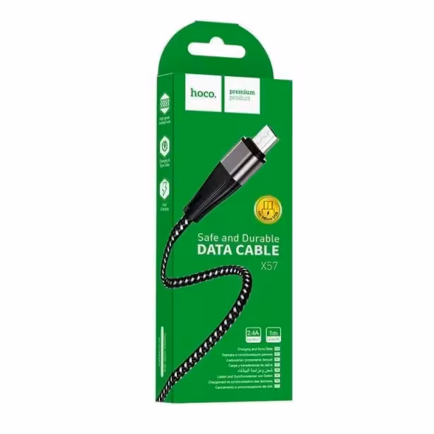کابل تبدیل USB به microUSB هوکو مدل X57