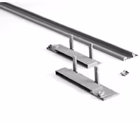 لوازم اینر ریل اسلیم شیشه با براکت شیشه جلو و ارتفاع 193 میلیمتر فانتونی کد B594