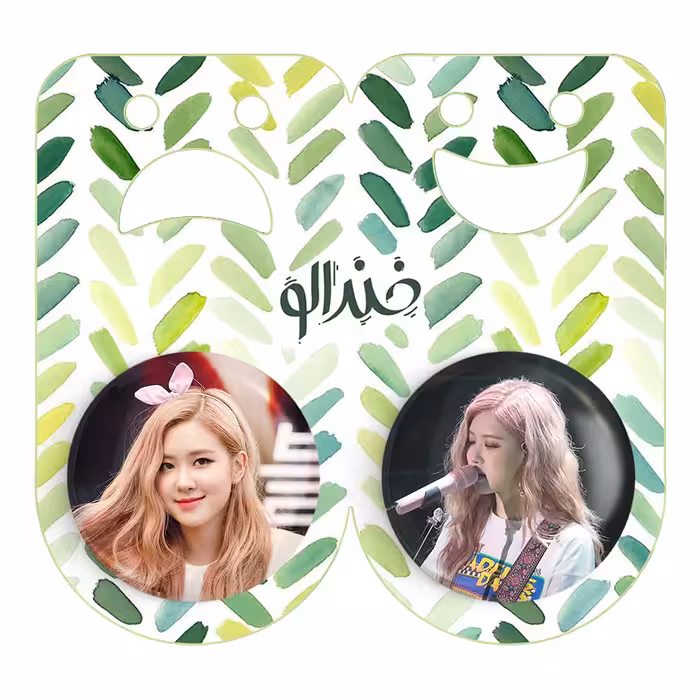 پیکسل خندالو مدل  رزی بلک پینک کد 1441814417 مجموعه 2 عددی