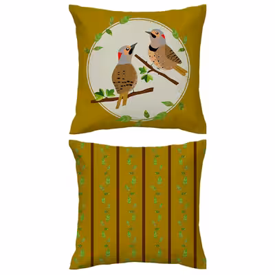 کاور کوسن هزاردستان طرح بلبل و برگ کد co661 مجموعه 2 عددی