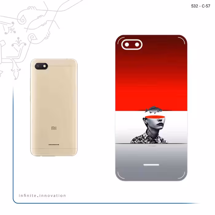 برچسب پوششی ماهوت مدل Collage of surreal Portrait of Women 1 مناسب برای گوشی موبایل شیائومی Redmi 6A