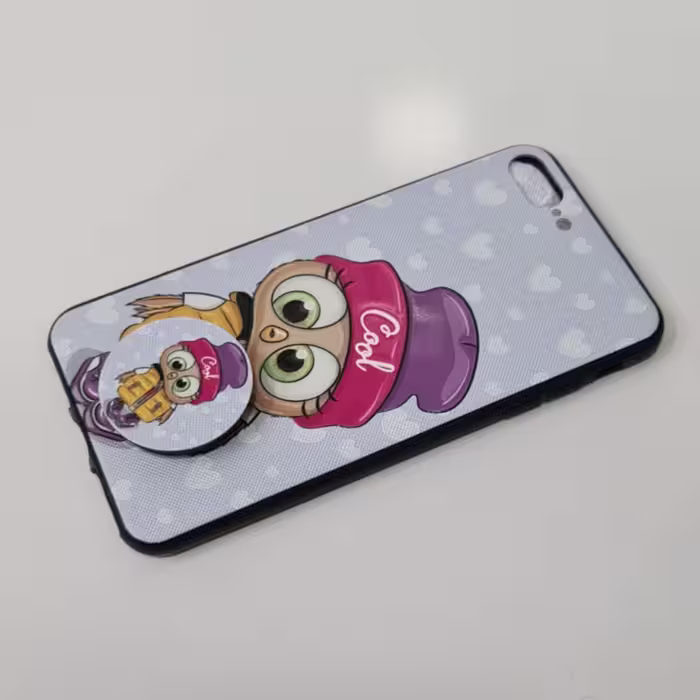 کاور طرح دخترانه کد 738 مناسب برای گوشی موبایل اپل iPhone 7 / 8 Plus به همراه پاپ سوکت