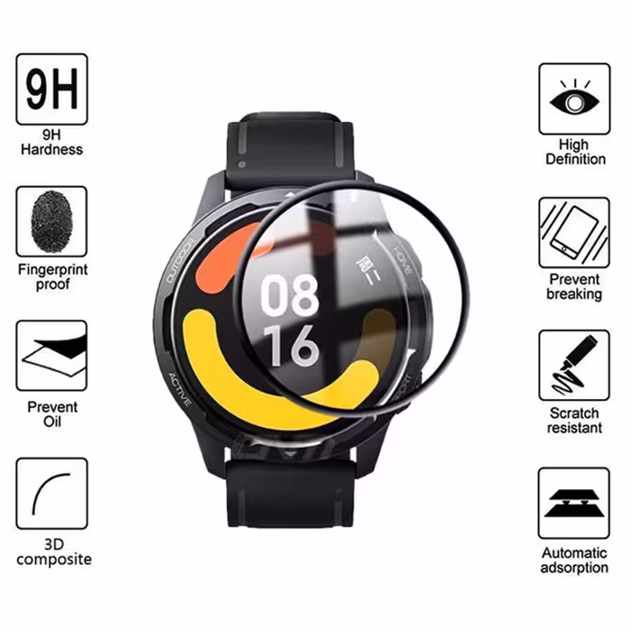 محافظ صفحه نمایش گودزیلا مدل GS-ARM مناسب برای ساعت هوشمند شیائومی S1 Active به همراه بند