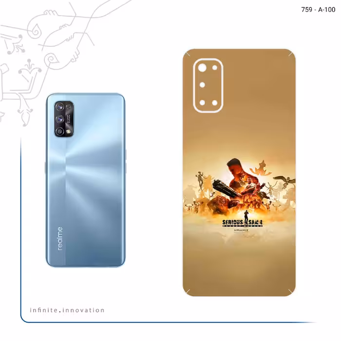 برچسب پوششی ماهوت مدل Serious Sam Game Series مناسب برای گوشی موبایل ریلمی 7 Pro