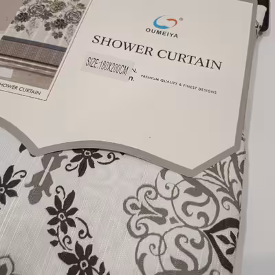 پرده حمام طرح سنتی سایز 200x180 سانتیمتر