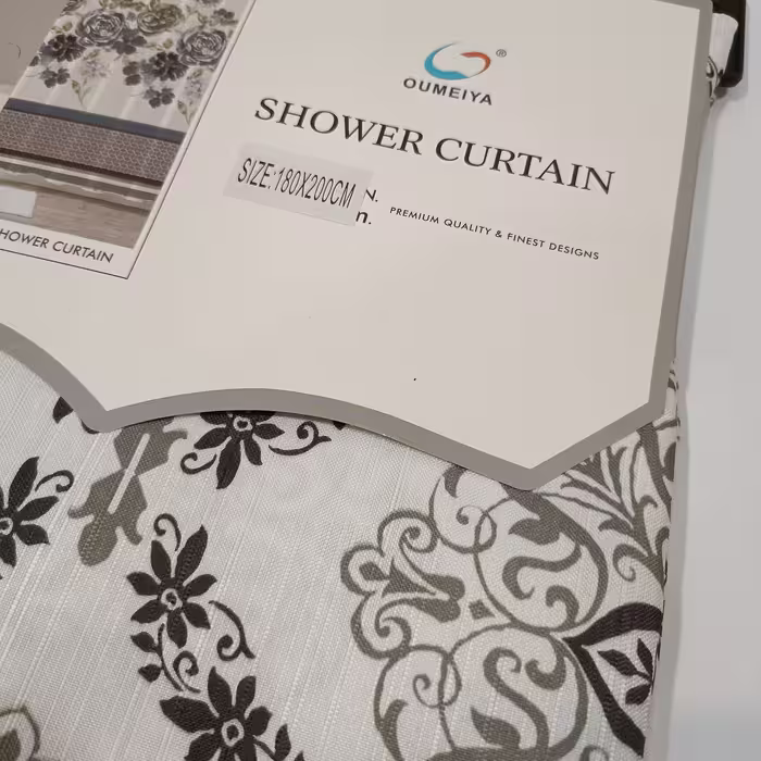 پرده حمام طرح سنتی سایز 200x180 سانتیمتر