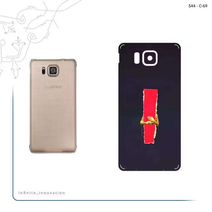 برچسب پوششی ماهوت مدل Collage of Embrace مناسب برای گوشی موبایل سامسونگ Galaxy Alpha