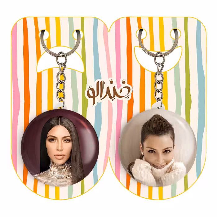 جاکلیدی خندالو مدل کیم کارداشیان کد 64086407 مجموعه 2 عددی