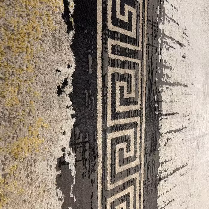 فرش ماشینی اولیا کد M300 زمینه نقره ای