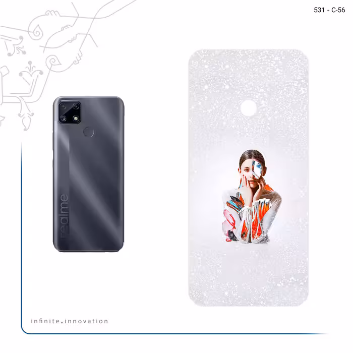 برچسب پوششی ماهوت مدل Collage of Women Portrait 4 مناسب برای گوشی موبایل ریلمی C25s