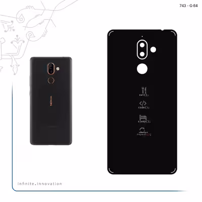 برچسب پوششی ماهوت مدل Programming 2 مناسب برای گوشی موبایل نوکیا 7 Plus