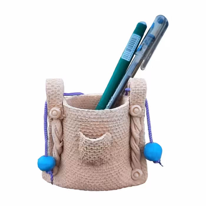 قلمدان سفالی مدل گونی کد 7