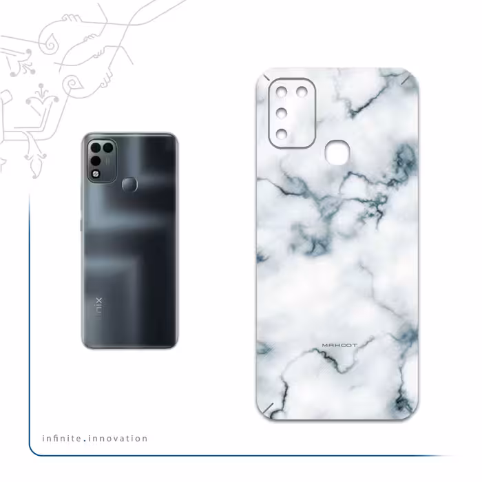 برچسب پوششی ماهوت مدل Blanco-Smoke-Marble مناسب برای گوشی موبایل اینفینیکس Hot 11 Play