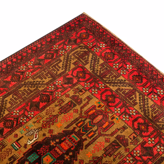 فرش دستبافت سه متری مدل  نقشه بلوچ  کد 33.1849