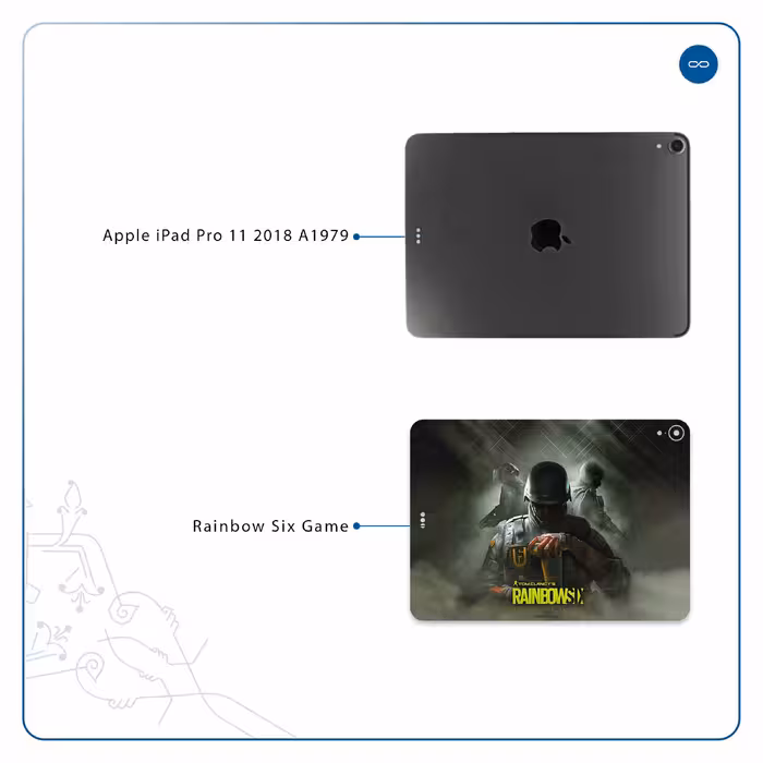 برچسب پوششی ماهوت مدل Rainbow-Six-Game مناسب برای تبلت اپل iPad Pro 11 2018 A1979
