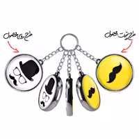 جاکلیدی خندالو طرح سبیل مدل دوطرفه کد 59765951