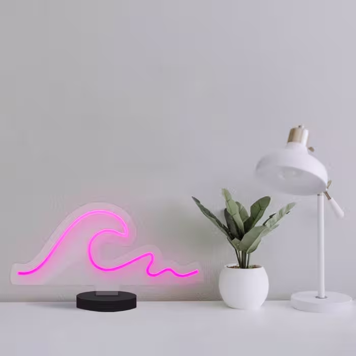 چراغ رومیزی ریموت دار مدل WAVE-GL_PN-GLASS