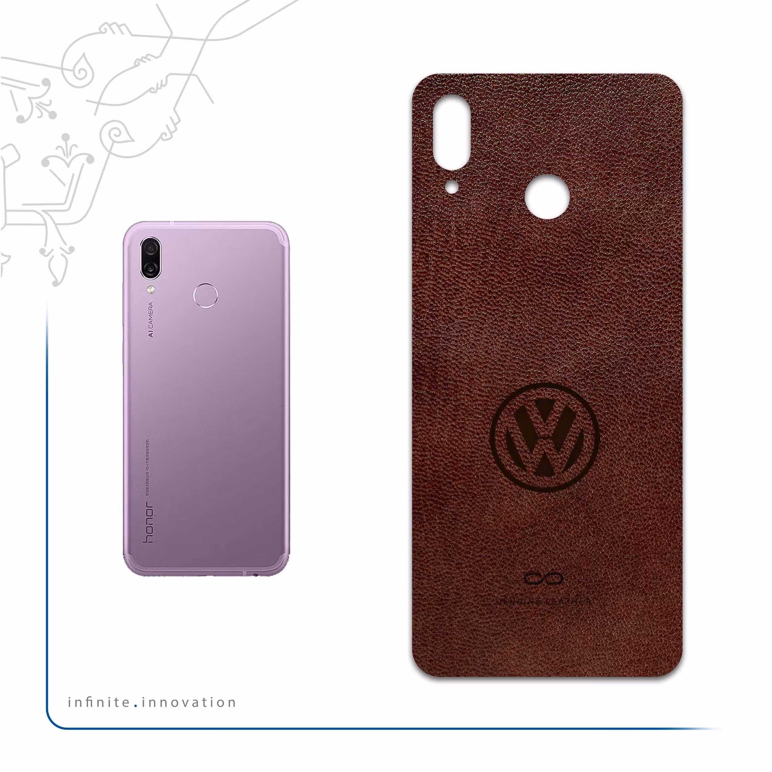 برچسب پوششی ماهوت مدل NL-VLKS_WGN مناسب برای گوشی موبایل آنر Play