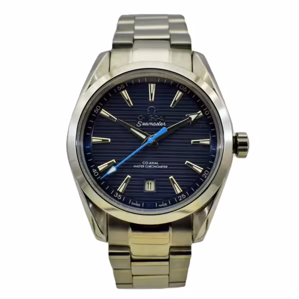 OMEGA Seamaster AUTOMATIC CO AXIAL8508 اومگا سامستر اتومات مکانیکی ،، شیشه شفاف سافایر کریستال ،، صفحه سرمه ای