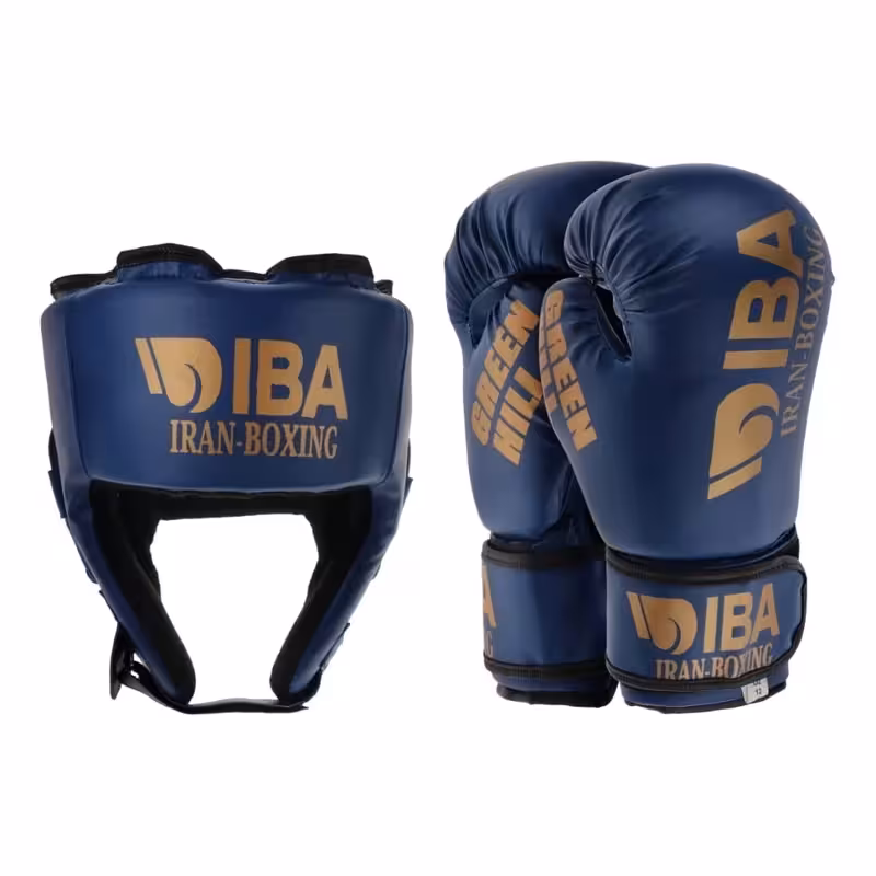 ست دستکش و کلاه گرین هیل super aiba blue