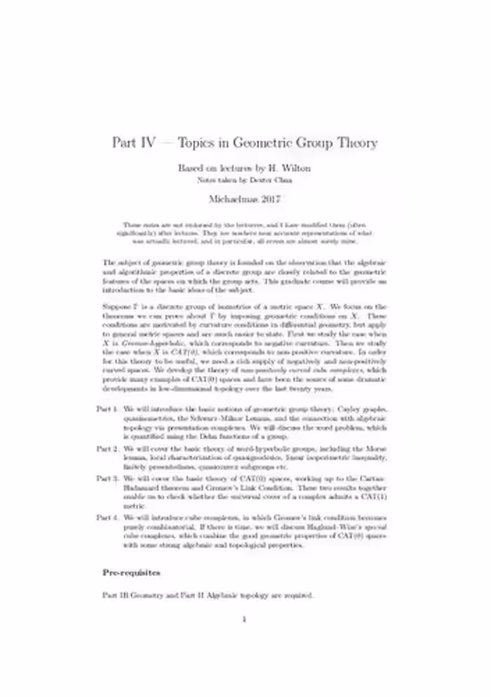 خرید و دانلود نسخه کامل کتاب Topics in Geometric Group Theory