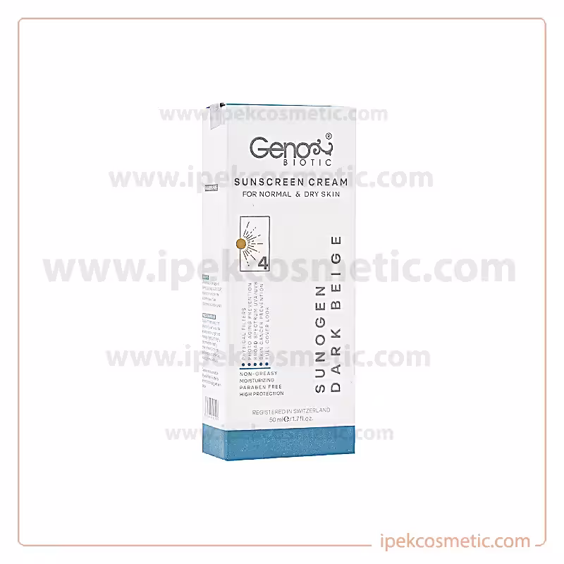 کرم ضد آفتاب ژنوبایوتیک پوست خشک SPF50