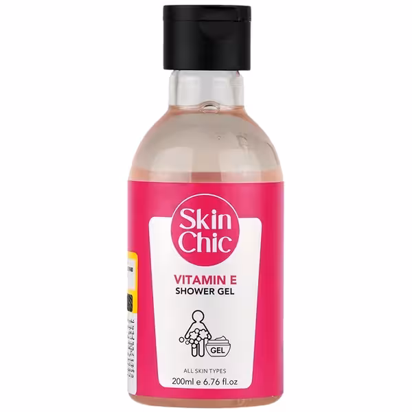 ژل شوینده پوست بدن ویتامین E اسکین شیک 200 میلی لیتر Skin Chic