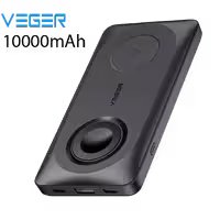 پاوربانک وایرلس وگر مدل Veger W1156 با ظرفیت 10000 میلی آمپر/ساعت