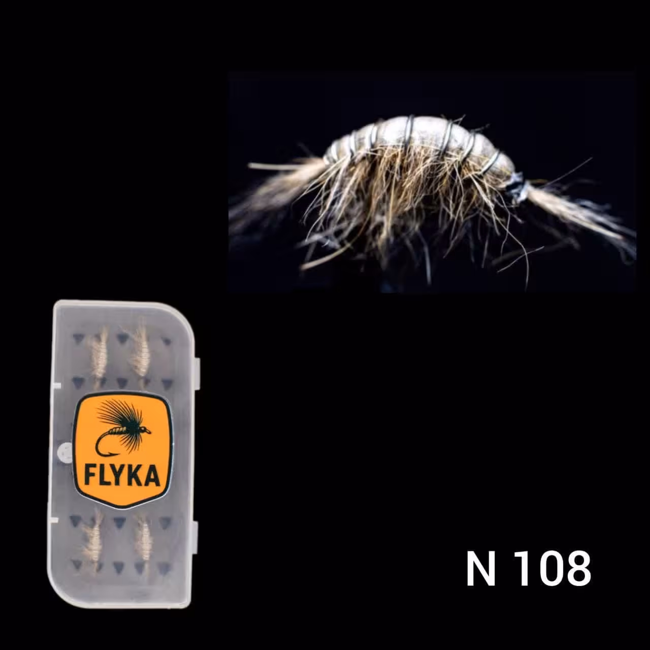 پشه‌ماهیگیری فلای رُش نچرال (Gammarus (N108- بسته 5 عددی