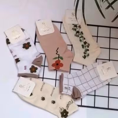 جوراب مچی گلدار