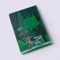دفتر خط‌دار 80 برگ جنگل سم (s.a.m)