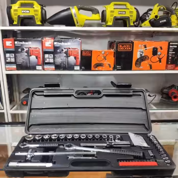 جعبه بکس 52 عددی شامل آچار بکس و سری پیچ گوشتی