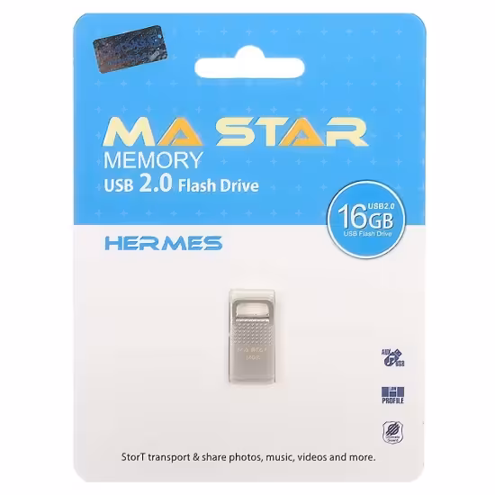 فلش مموری ام ای استار مدل Hermes USB 2.0 ظرفیت 16 گیگابایت