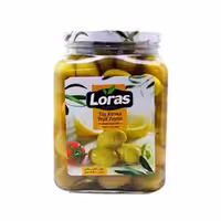 زیتون لیمویی 1650 گرمی شیشه ای لوراس Loras