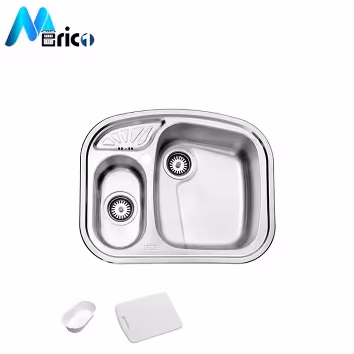 سینک استیل البرز کد 605 توکار یک و نیم لگنه