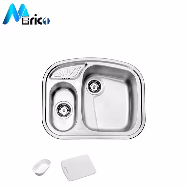 سینک استیل البرز کد 605 توکار یک و نیم لگنه